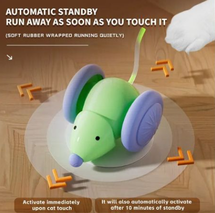 Interactive, Automatic Cat Toy Mouse