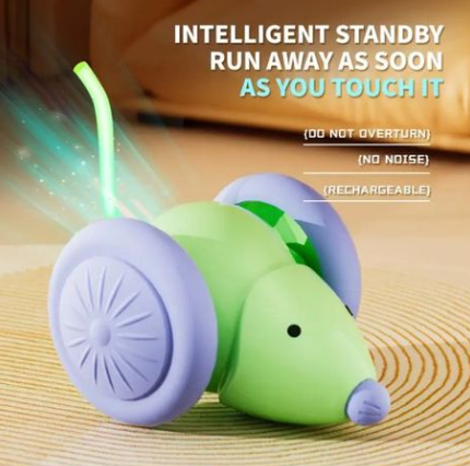 Interactive, Automatic Cat Toy Mouse