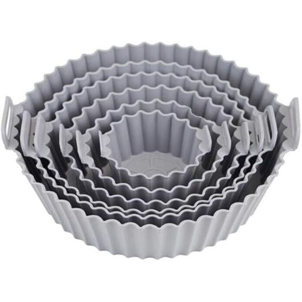 6 Piece Reusable Silicone Air Fryer Liner Set