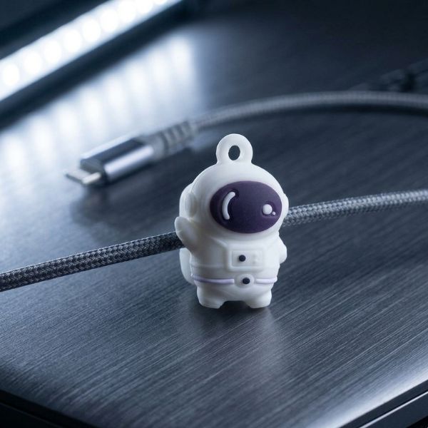 Pop Socket & Cartoon Cable Protector Set