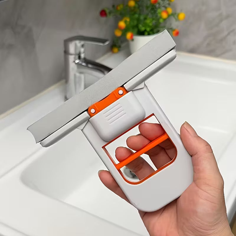 Squeeze Sponge Mop + 3 Refills – No-Touch Window & Bathroom Cleaner
