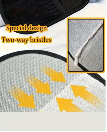 Special two-way bristle design close-up